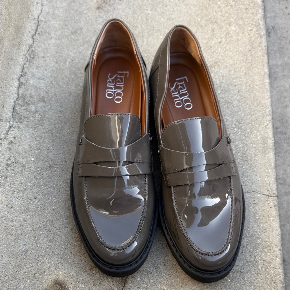 Franco Sarto Men's Gray Patent Loafers